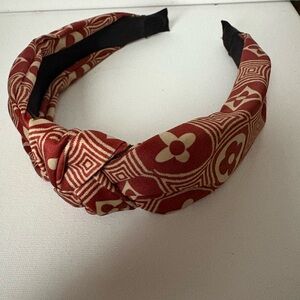 Fashion Red and Cream Headband